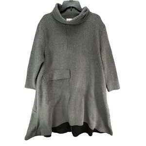 Chic Charcoal Long Sleeve Dress